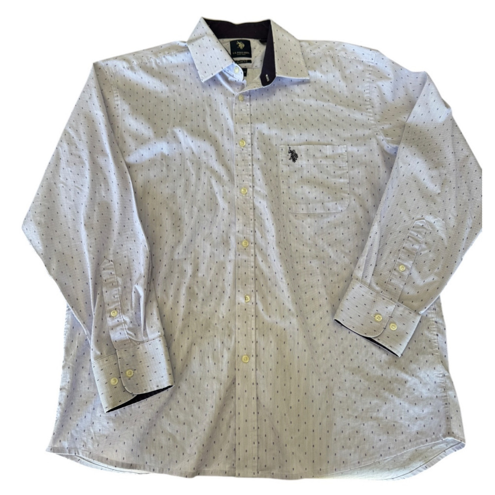 U.S Polo Assn. Slim Fit XL 17-17 1/2 34/35 Button Down Shirt Workwear Career